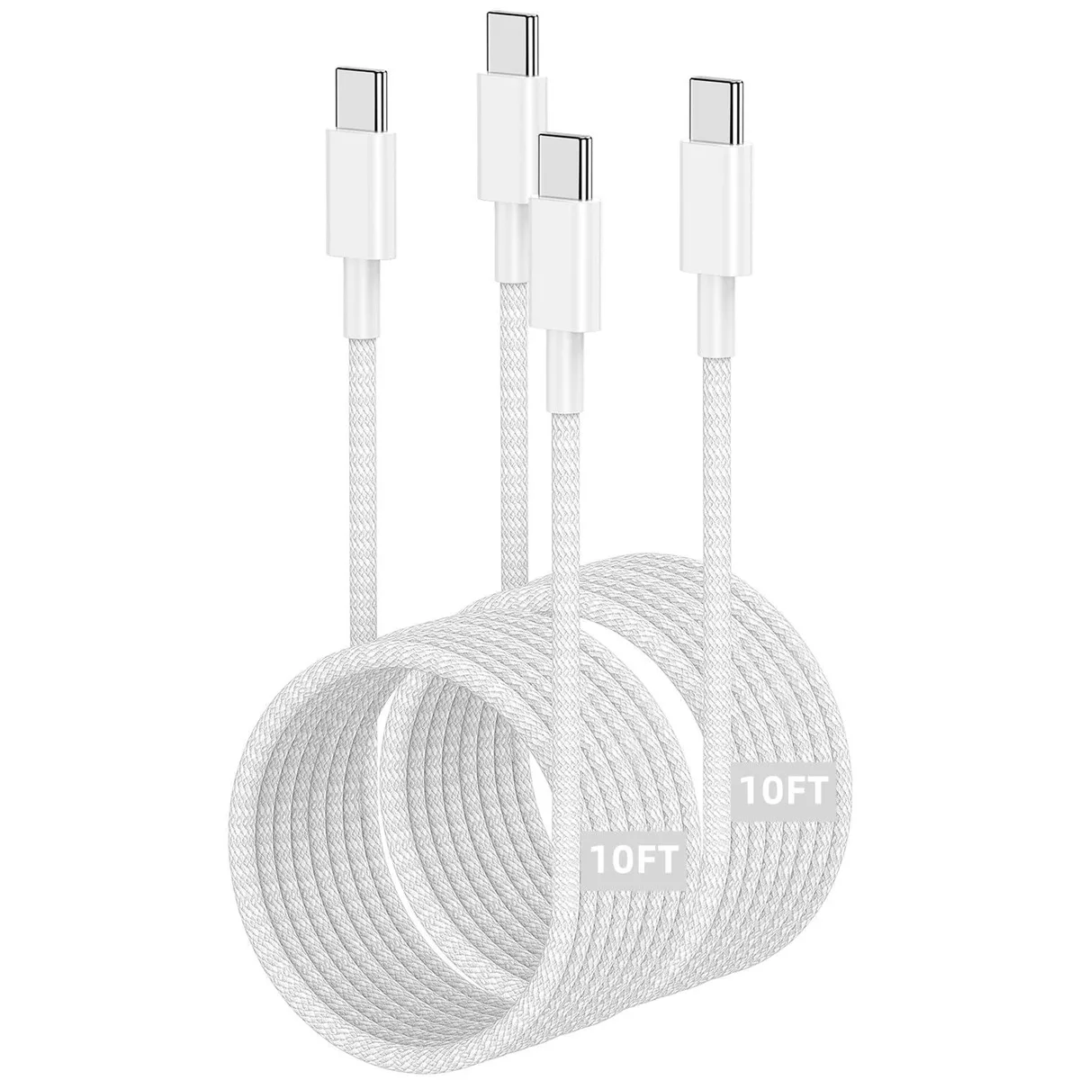  i-ON SW10FC USB-C to USB-C Charger Cable 10 ft 60W Grey — product photo