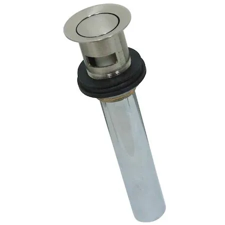 KINGSTON BRASS KINGSTON BRASS KB8108 Brass Bathroom Sink Drain Push Pop-Up with Overflow — product photo