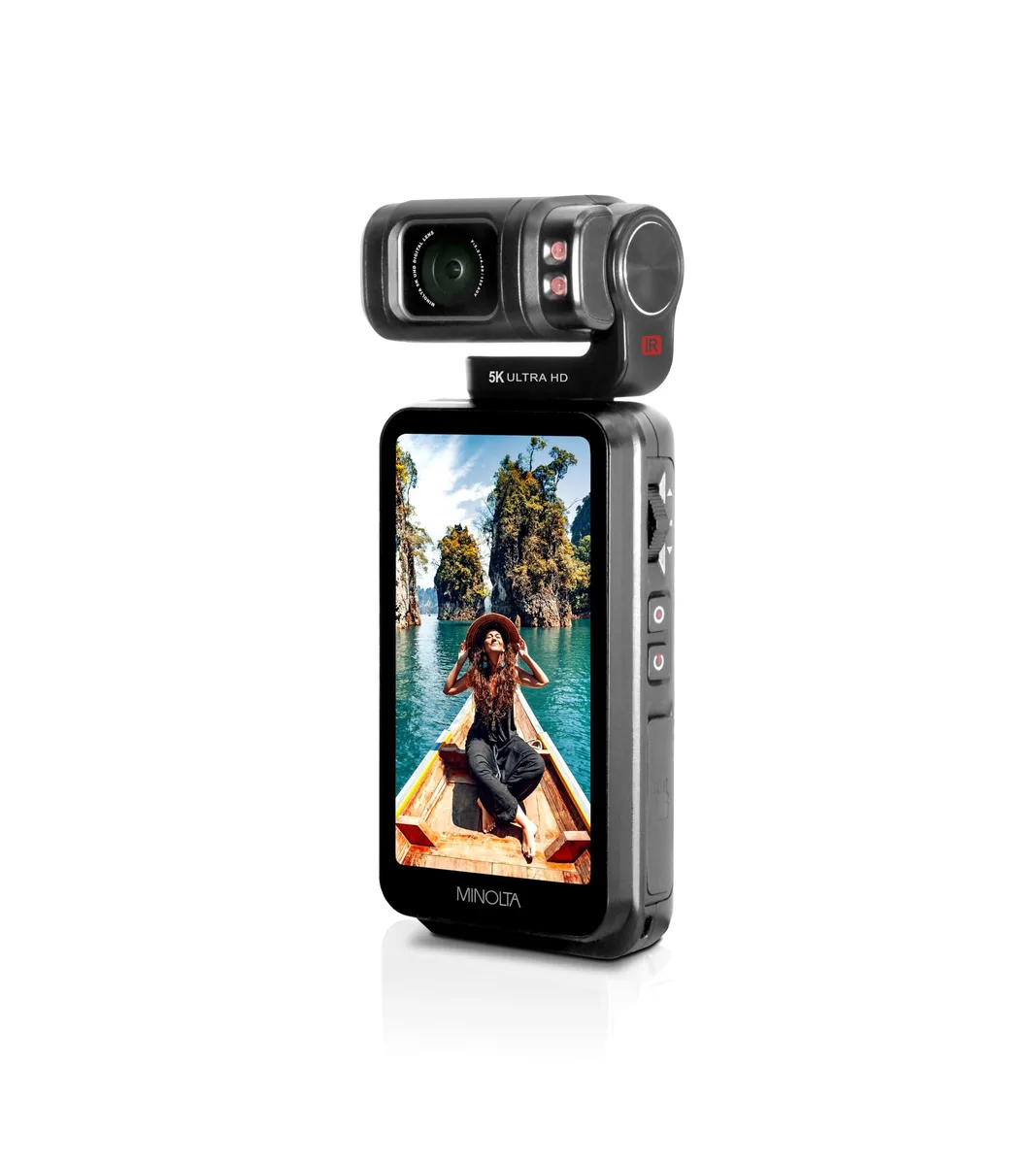 Minolta Minolta MN5KGP1 5K Ultra HD 20 MP Pocket Camcorder Motorized Tilting Lens — product photo