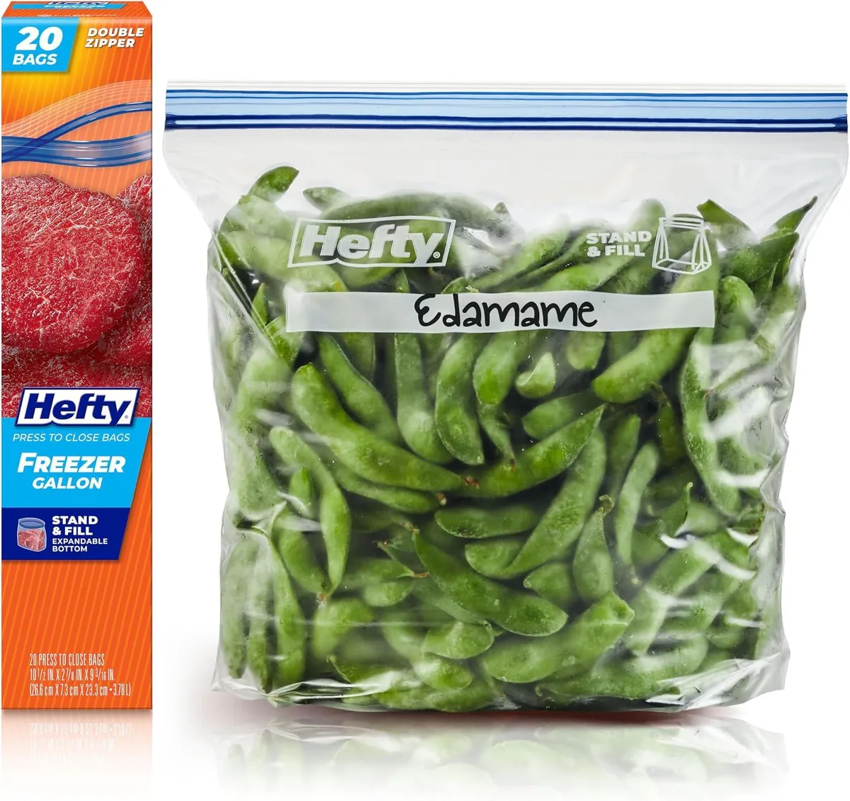  365 by Whole Foods Market Gallon Double Zipper Freezer Bag 20ct — product photo