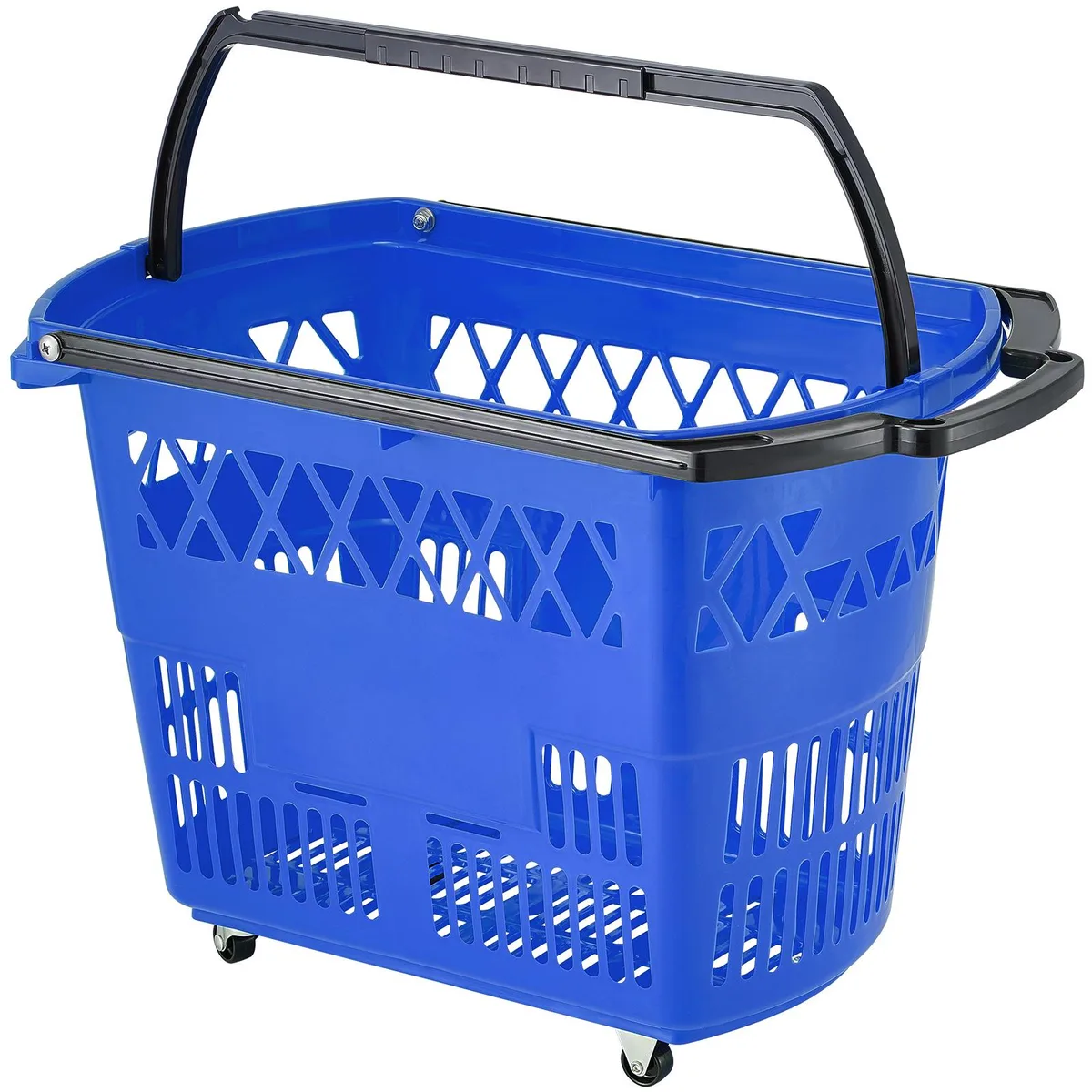 VEVOR VEVOR 39L Rolling Shopping Basket Set 6PCS Blue — product photo