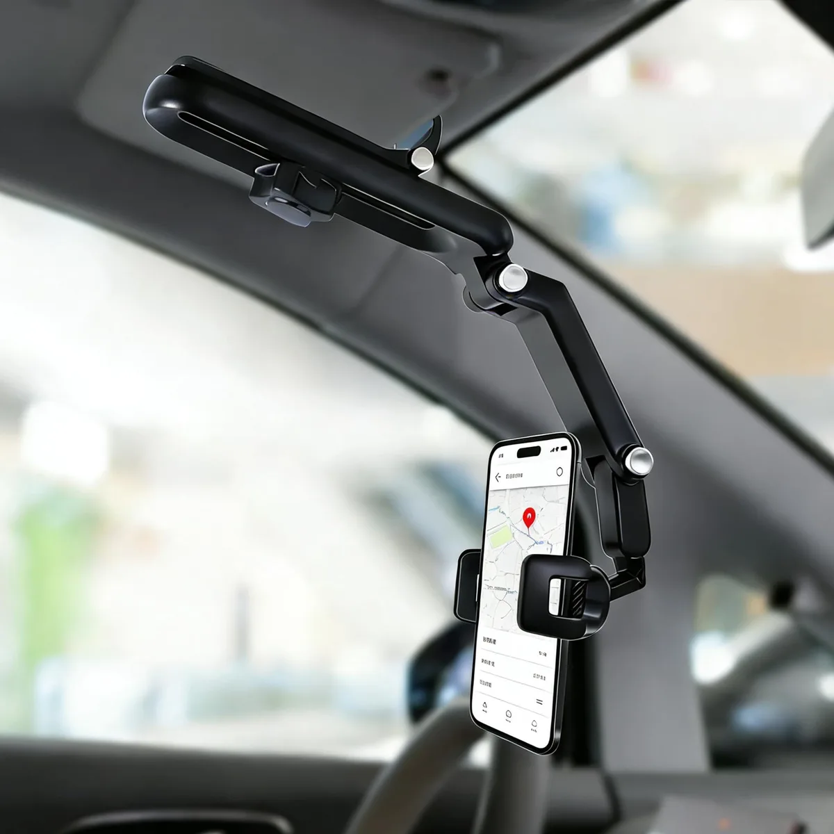  Hiravira Sun Visor Phone Mount Grey 360° 4.0-7.1in — product photo