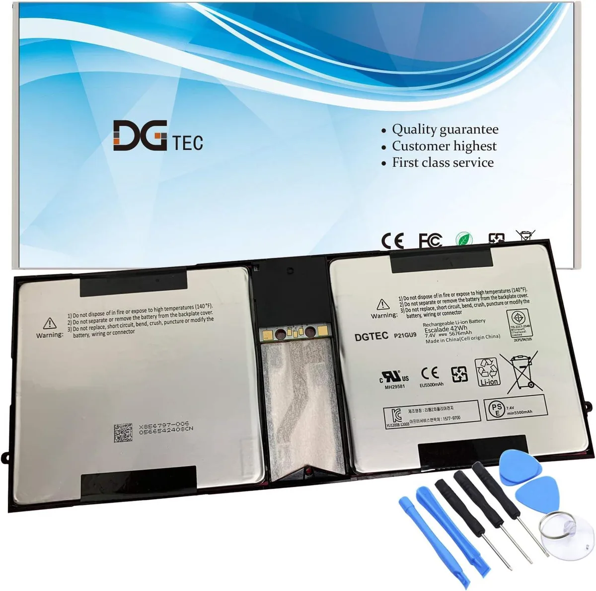 NShi NShi laptop battery 7.4V 42Wh 5676mAh for Surface Pro 1 1514 Pro 2 1601 — product photo