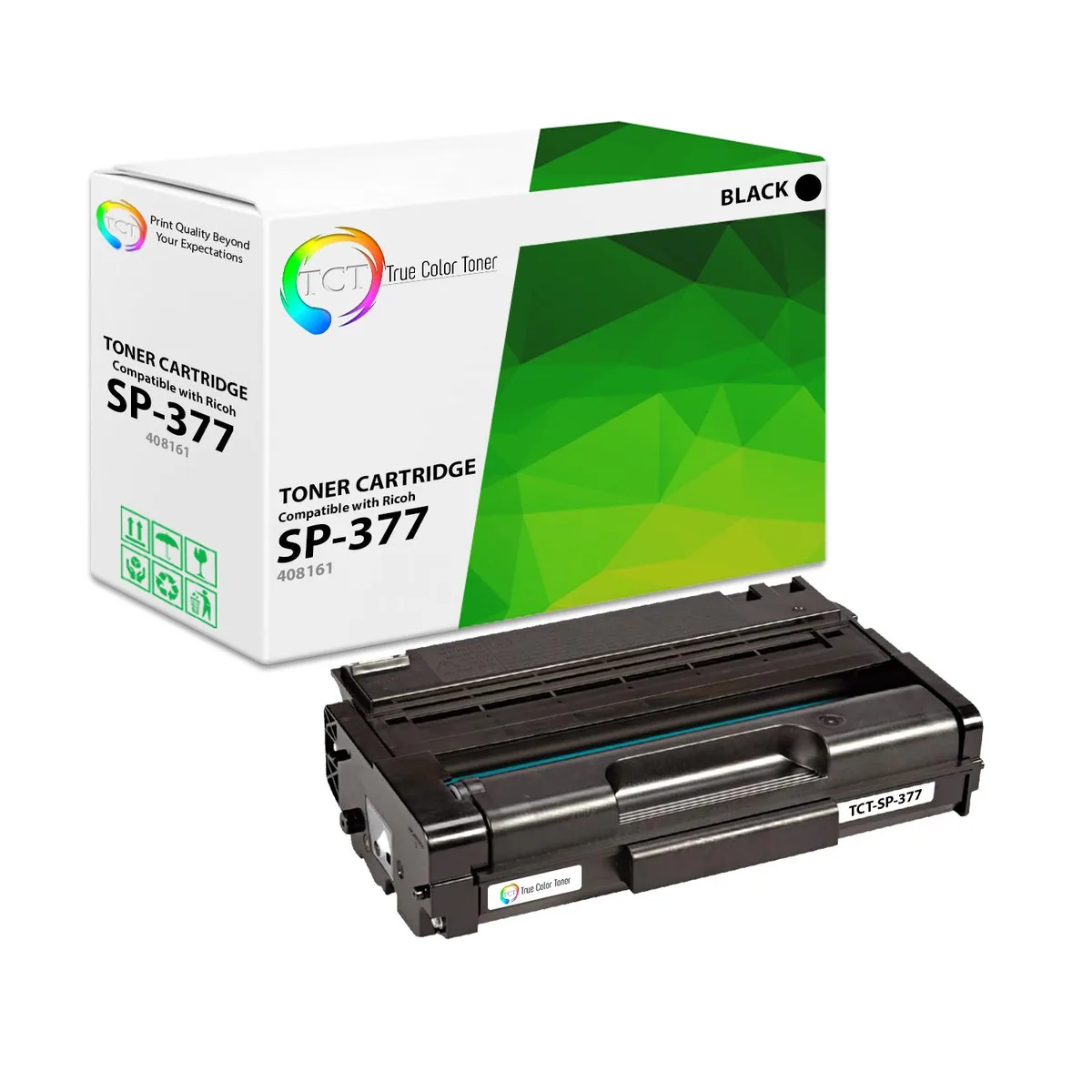 True Color Toner True Color Toner SP-377 408161 Black Toner Cartridge 6400 Pages — product photo
