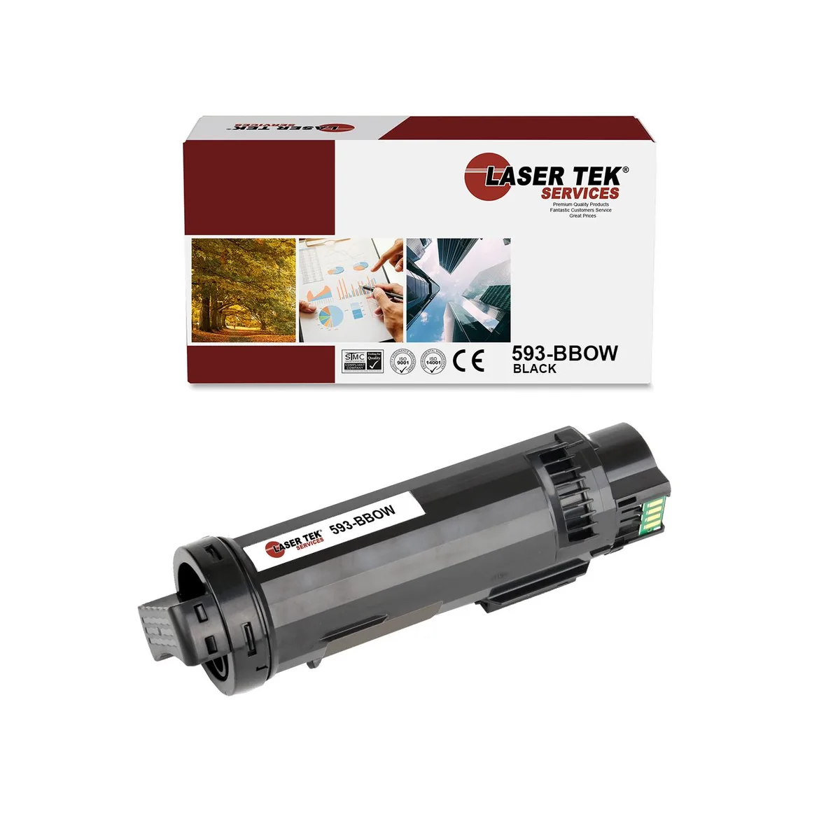 Laser Tek Services Laser Tek Services 825 Black Toner Cartridge 593-BBOW 3000 Pages — product photo