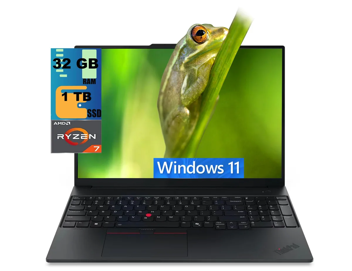 Lenovo Lenovo ThinkPad E16 laptop Ryzen 7 250 32GB 1TB Radeon 780M 16.0 WUXGA — product photo