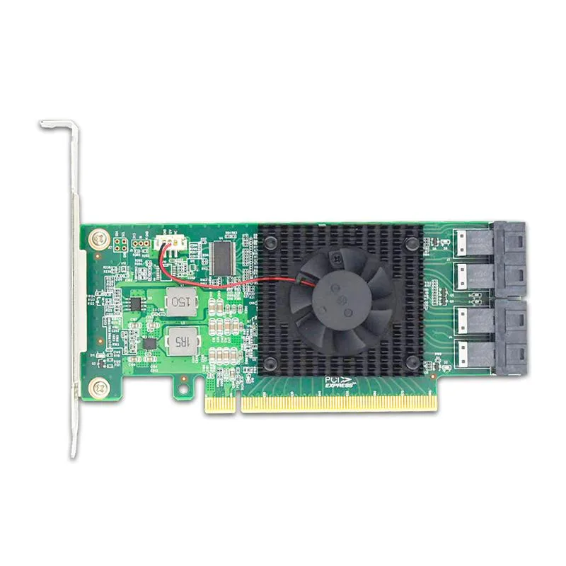 eshinreal eshinreal 4-Port U.2 NVMe Adapter PCIe 3.0 x16 PLX8747 — product photo
