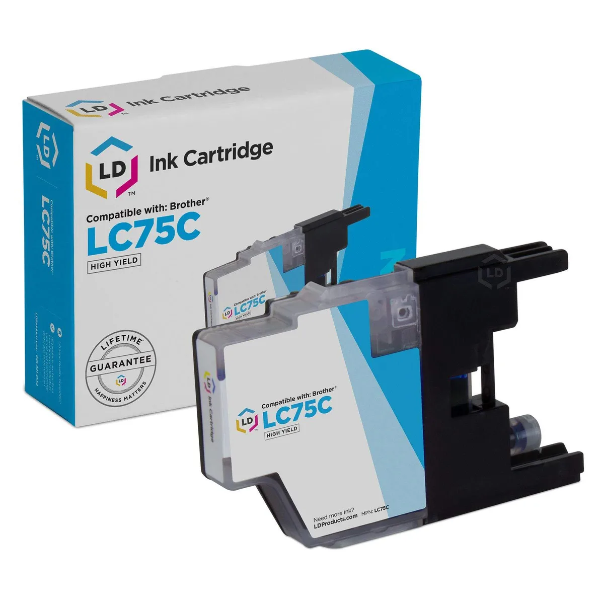 LD Products LD Products Compatible Ink Cartridge for Brother LC75C High Yield Cyan — product photo