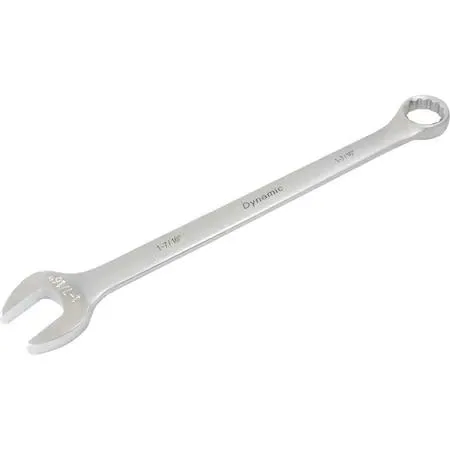 Dynamic 1-7/16 inch 12-point combination wrench satin chrome finish