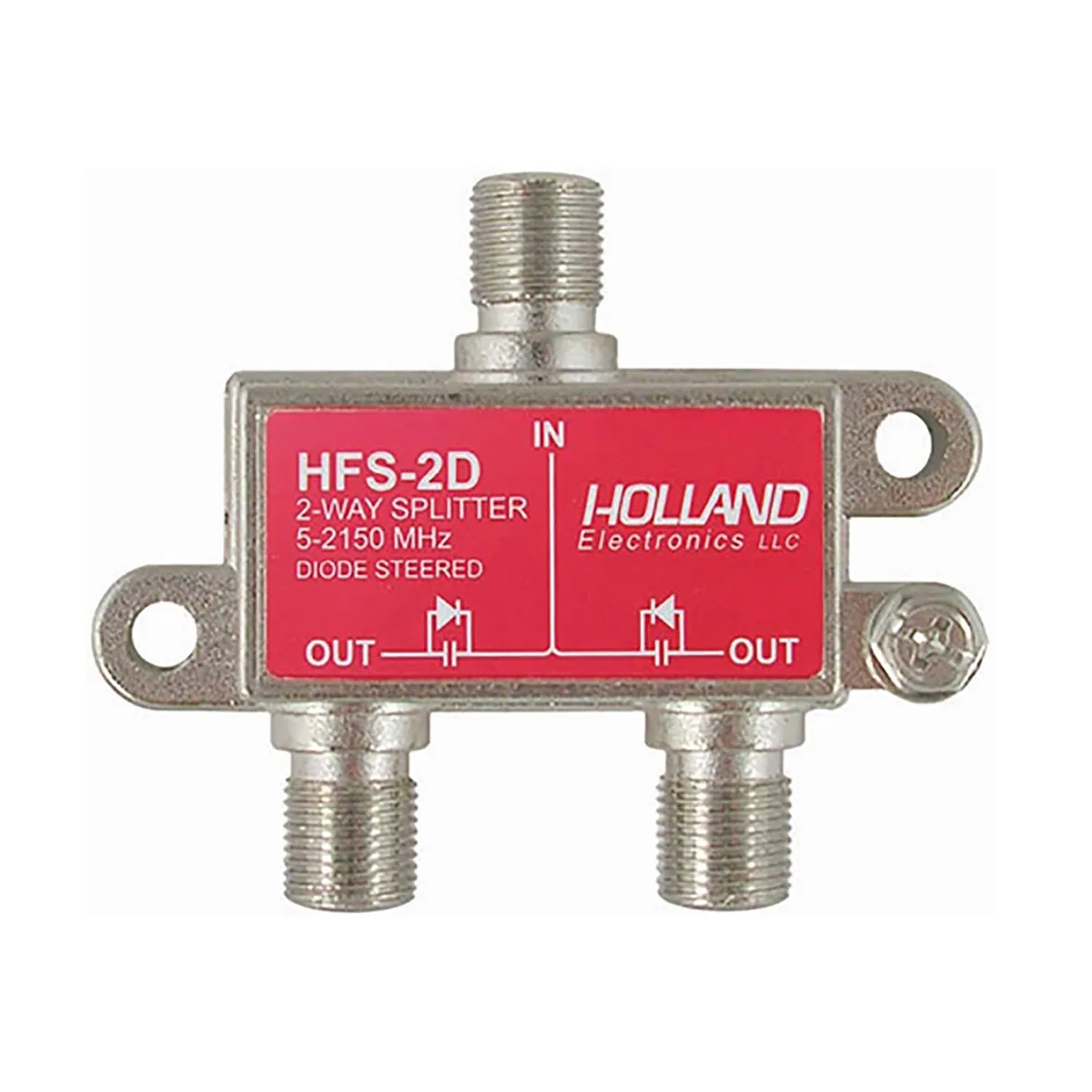 Holland Electronics Holland Electronics HFS-2D 2-Way Splitter 5-2050 MHz Diode Steered — product photo