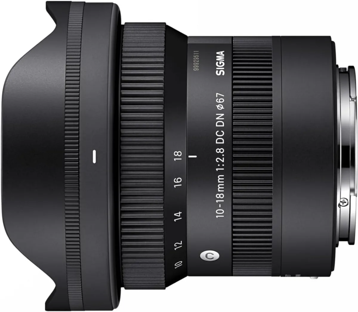 SIGMA SIGMA 10-18mm F2.8 DC DN Sony E 207965 camera lens — product photo