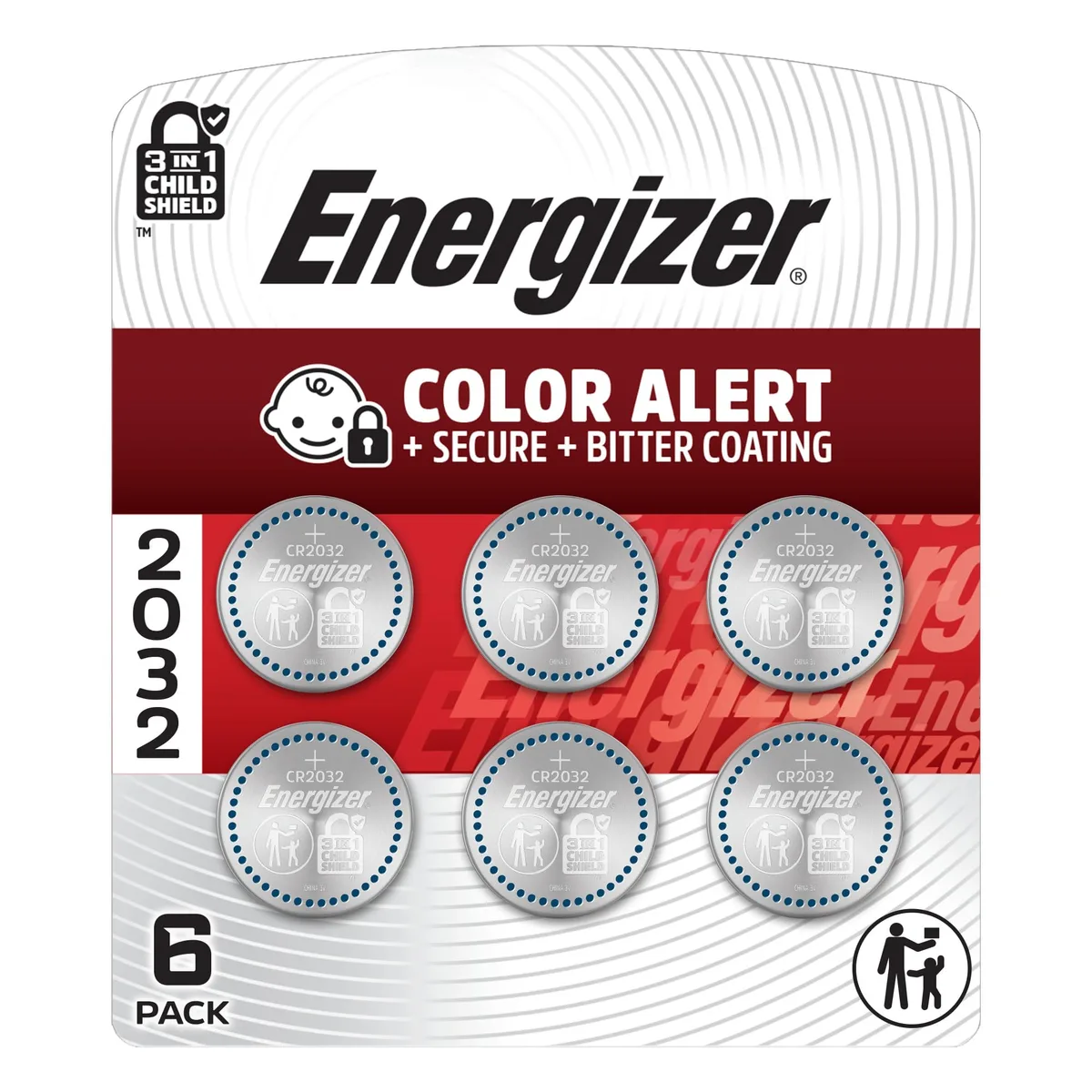 No Sew No Sew Energizer 2032 Lithium Coin Battery 6 Pack — product photo
