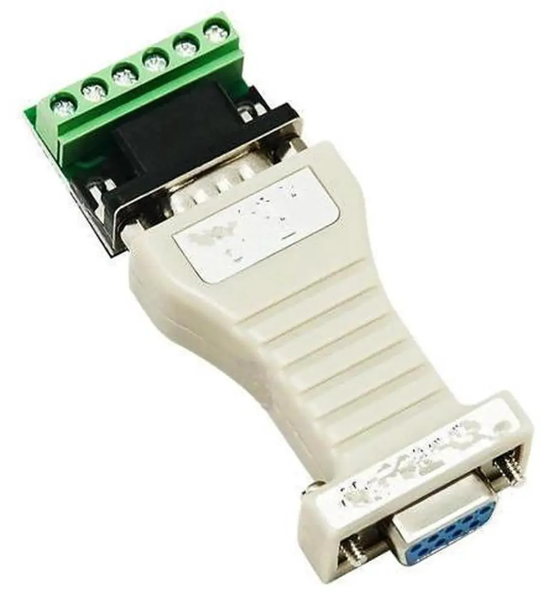 Compact passive RS232 to RS422 serial converter adapter