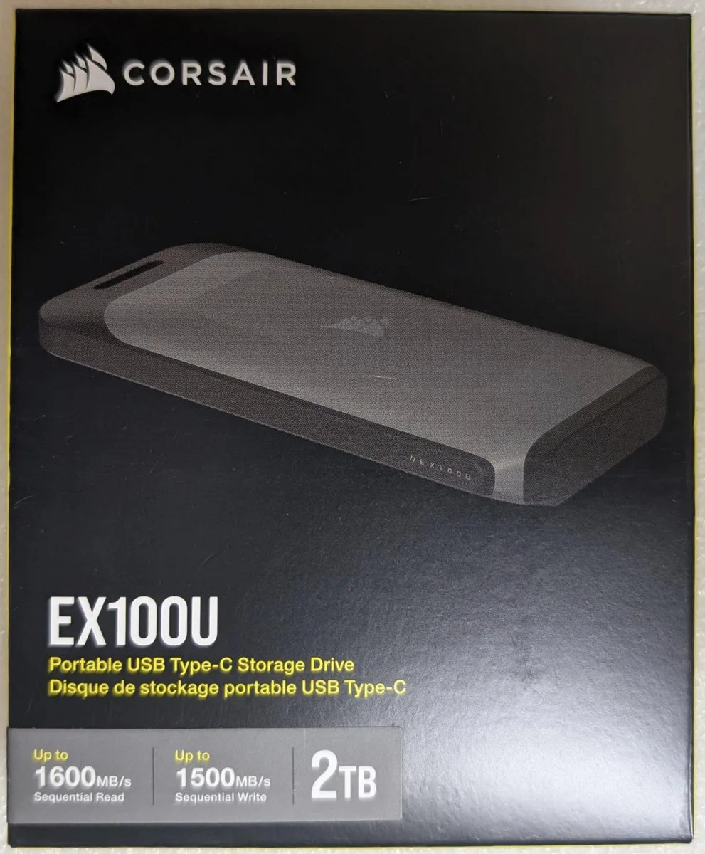 Corsair Corsair EX100U 2TB USB 3.2 Gen 2x2 Portable SSD — product photo