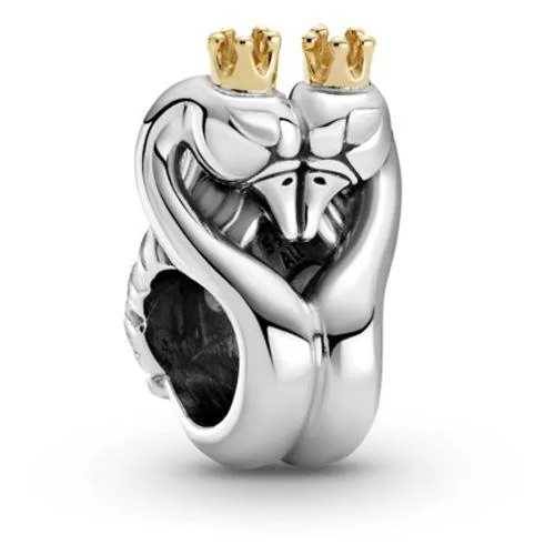 PANDORA PANDORA Two-Tone Swans &amp; Heart Charm bracelet — product photo