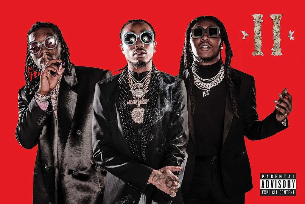 Red Migos II poster print, 22 by 34 inches, on heavy paper