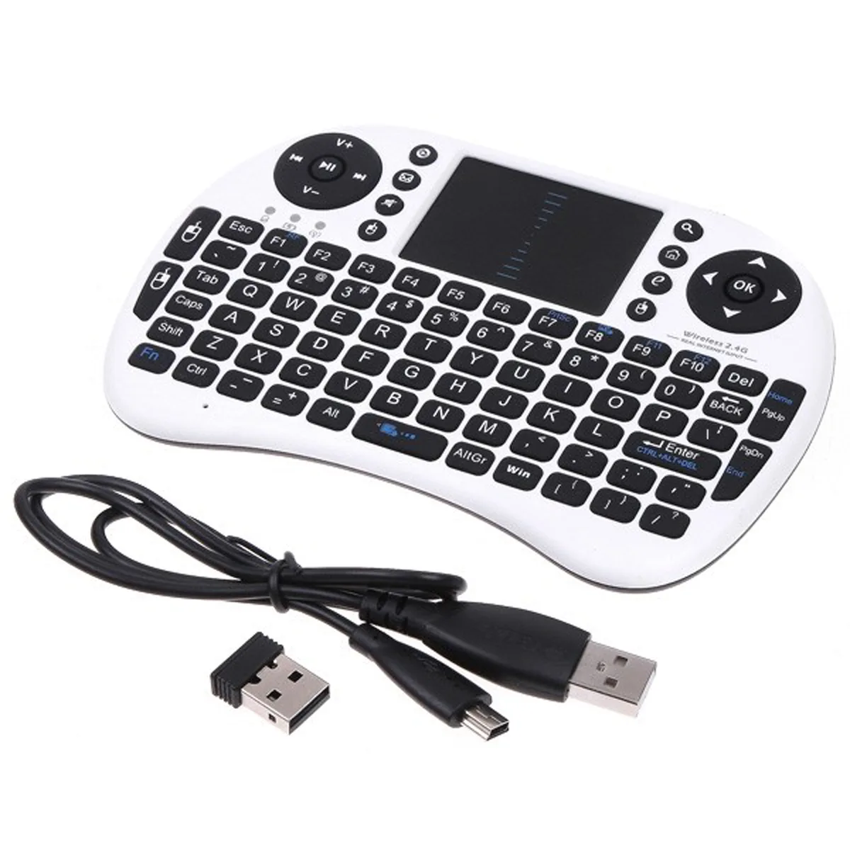 Rii Rii mini i8-white 2.4 GHz wireless keyboard touchpad — product photo