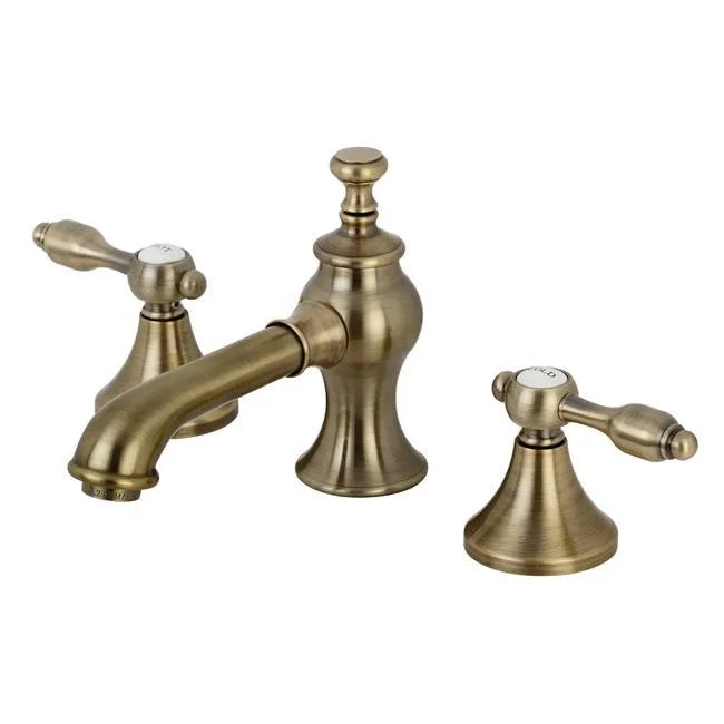 KINGSTON BRASS Kingston Brass KC7063TAL Tudor 8 in. widespread bath faucet antique brass — product photo