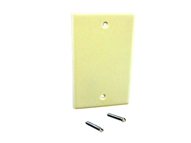 Leviton Leviton 82014 1-Gang Blank Switch Plate Almond 4.5 x 2.75 — product photo