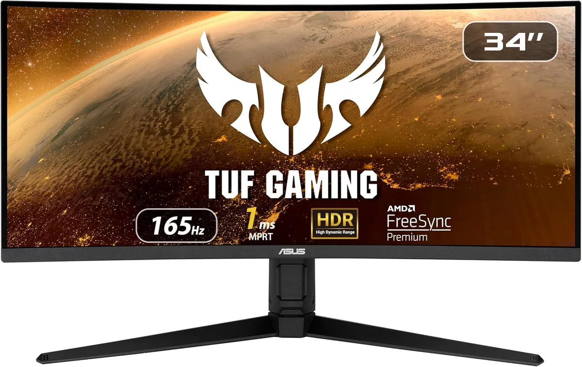 ASUS ASUS TUF VG34VQL1B 34" 3440x1440 165Hz curved gaming monitor — product photo