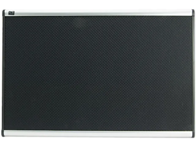 Quartet Quartet B343A Embossed Bulletin Board 36 x 24 Black Aluminum Frame — product photo