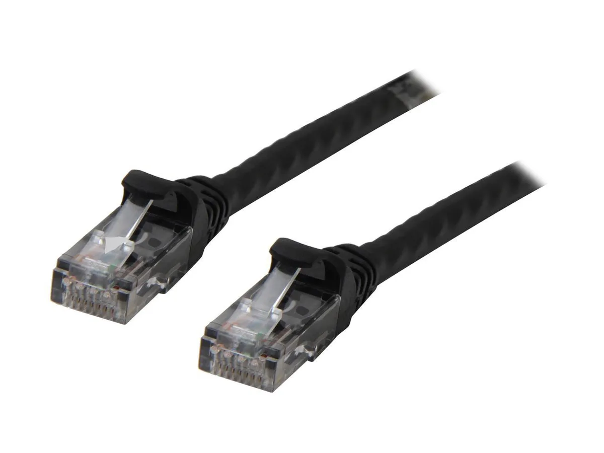 sakose sakose C6EB-15K Cat 6 network ethernet cable 15 ft black 2-pack — product photo
