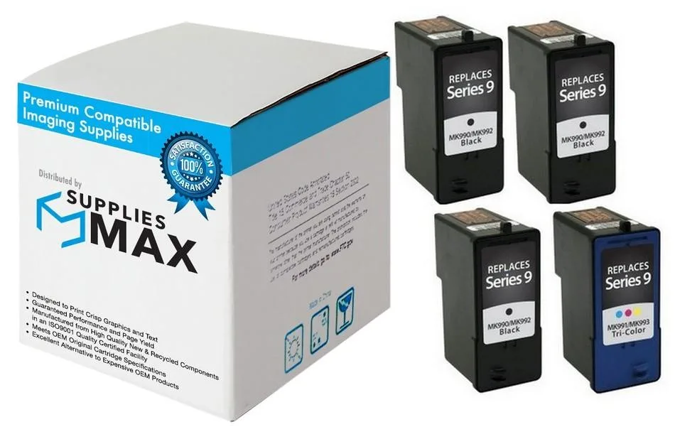 SuppliesMax SuppliesMax Dell 3B1C926 Remanufactured Inkjet Combo Pack 3 Black 1 Color — product photo