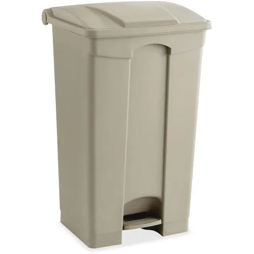 Safco Products Safco Products 9923TN 23 Gal Step-On Receptacle Tan cleaning — product photo