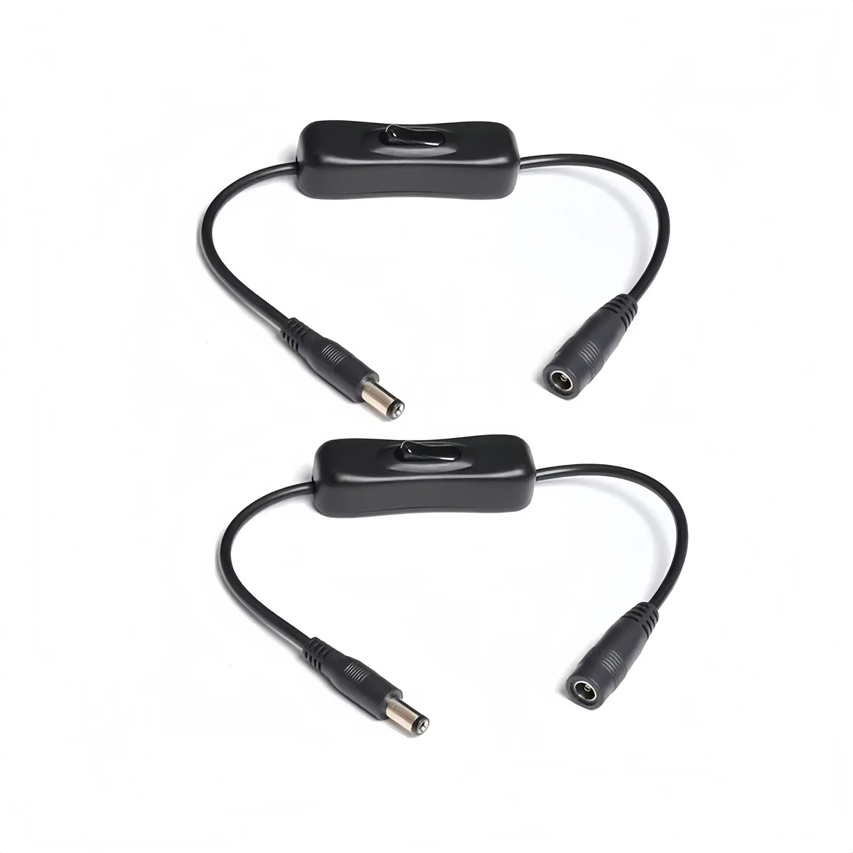  Gytovvvz DC 5.5x2.1mm Power Extension Cord 18AWG 30cm 10A 12V Switch 2 Pack — product photo