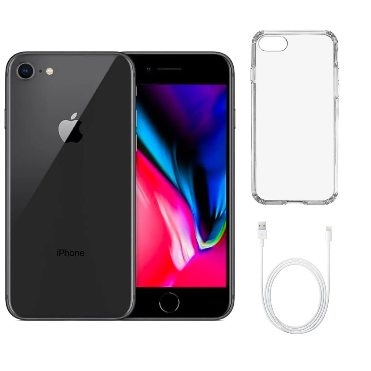 Apple Apple iPhone 8 A1863 64GB Space Gray (Grade C) cell phones - unlocked — product photo