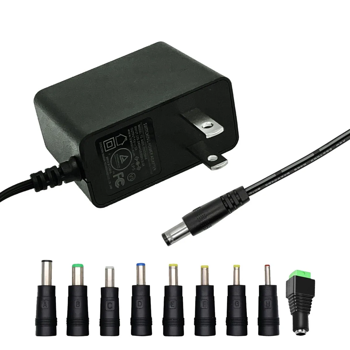  Dell 5V 1A 5W power adapter 5.5x2.1mm 9 tips 4.9ft — product photo