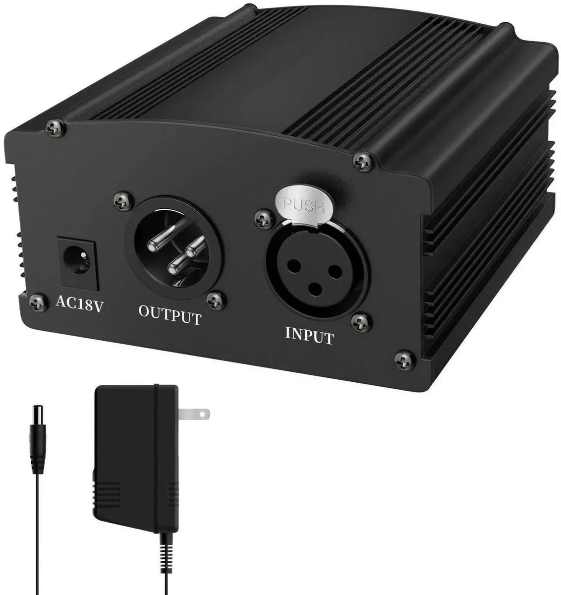 Vszerda Vszerda 48V Phantom Power Supply 1-Channel Black — product photo