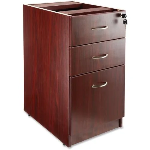 Lorell Lorell 69603 B/B/F Fixed Pedestal 16x22x28.3 Mahogany office furniture — product photo