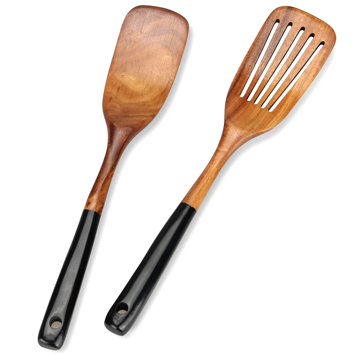  Iwatani Spatulas 2 Pcs Bamboo 13 in x 2.5 in x 1.5 in Silver — product photo