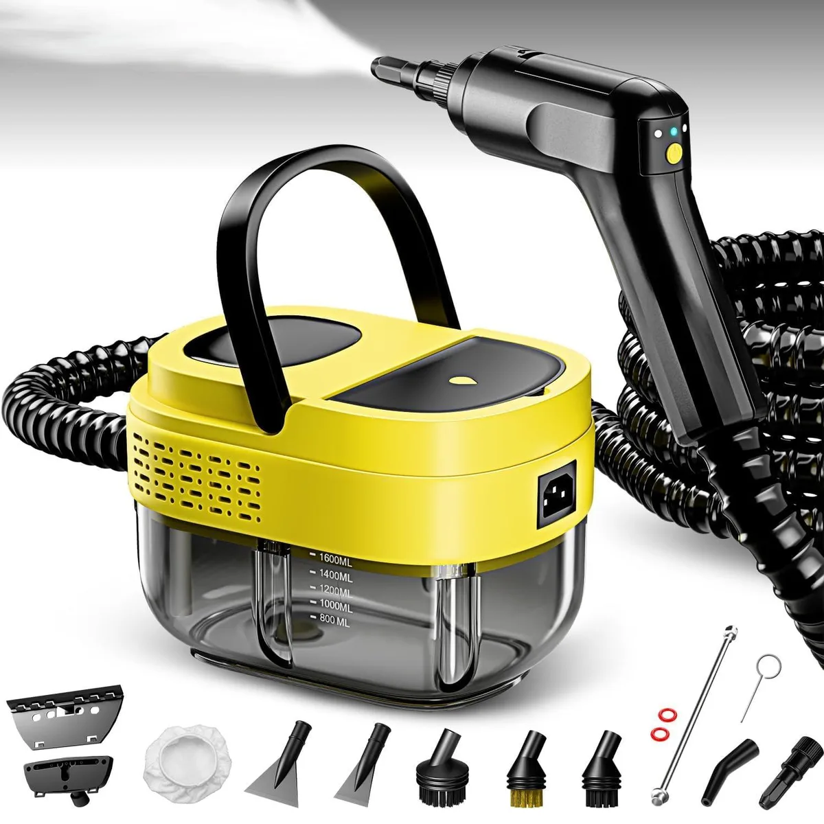  Hamilton Beach Flgocexs Handheld Steam Cleaner 2500W 1.6L 16pcs White — product photo