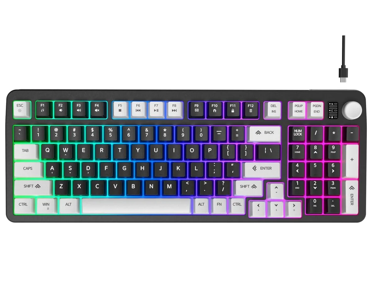  Redragon 96% Wired Gaming Keyboard 98 Keys Membrane Black — product photo