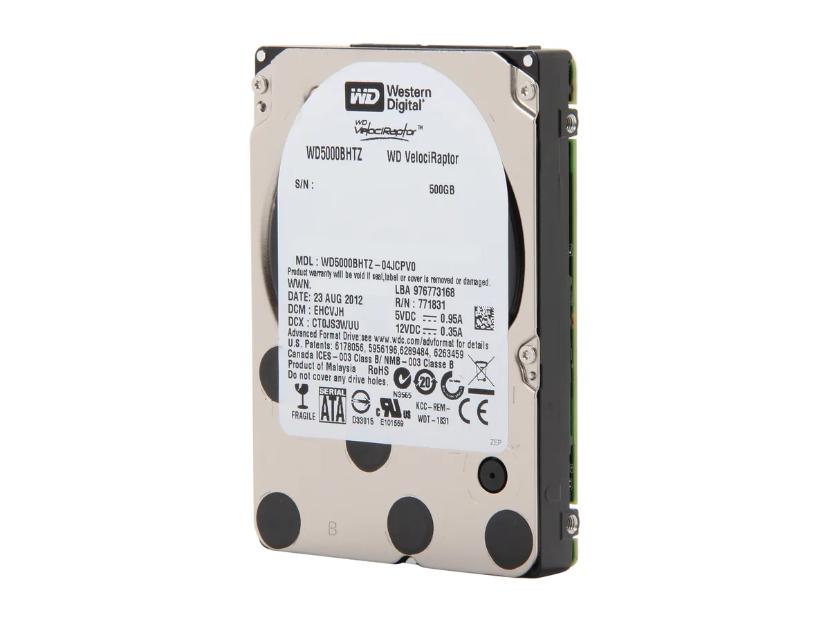 Western Digital Western Digital WD5000BHTZ 500GB 10000 RPM 64MB Cache SATA 2.5" laptop hard drive — product photo