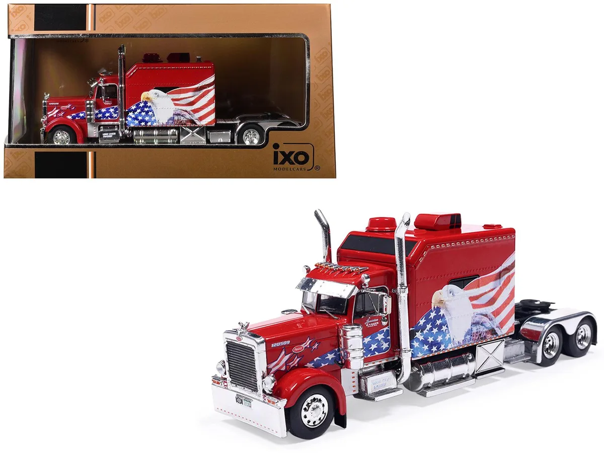 Ixo Models Ixo Models 2002 Peterbilt 379 1/64 Red Patriotic Graphics hobby collectible — product photo