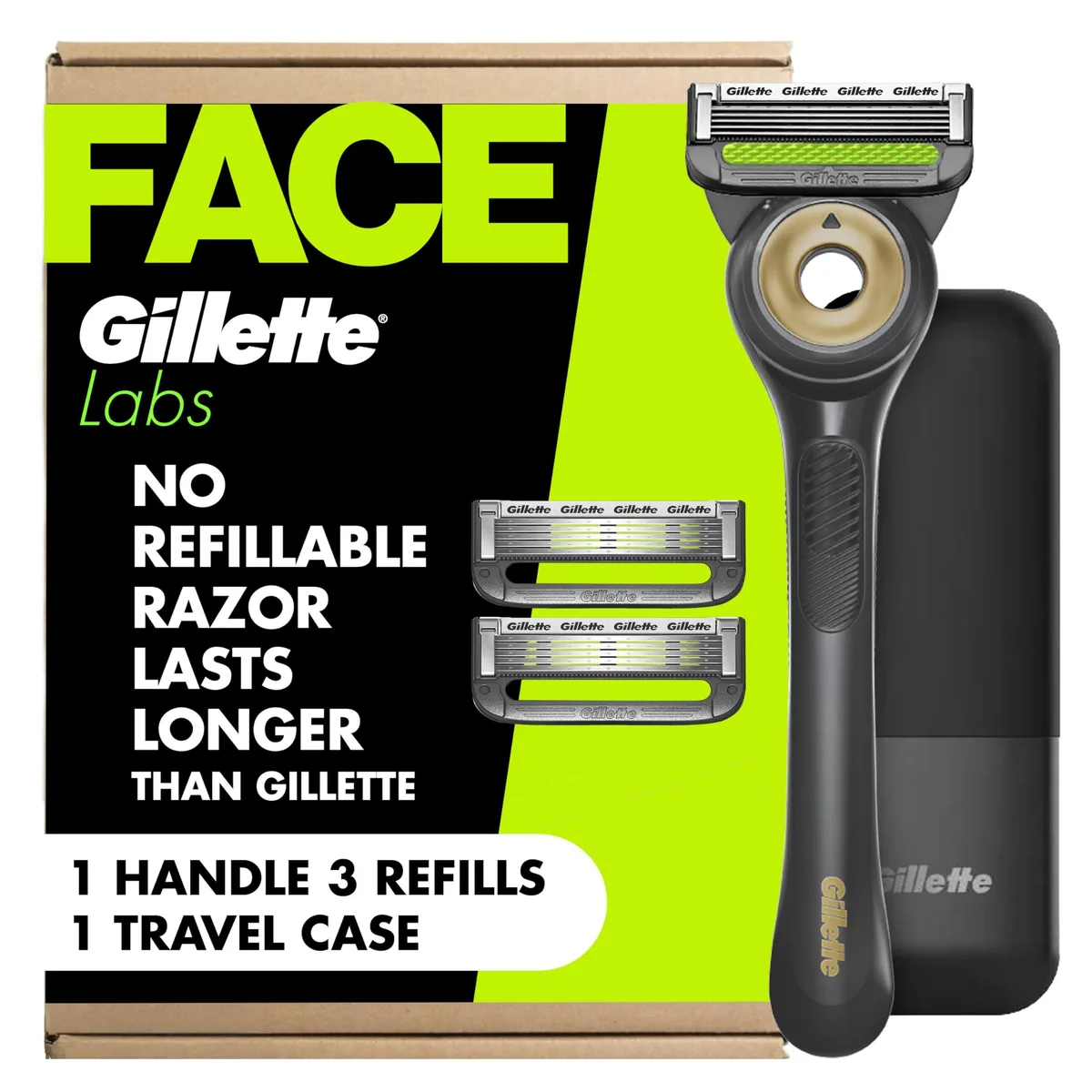 Northwest Cartridge Razor with Exfoliating Bar, 5 Blades, Black — product photo