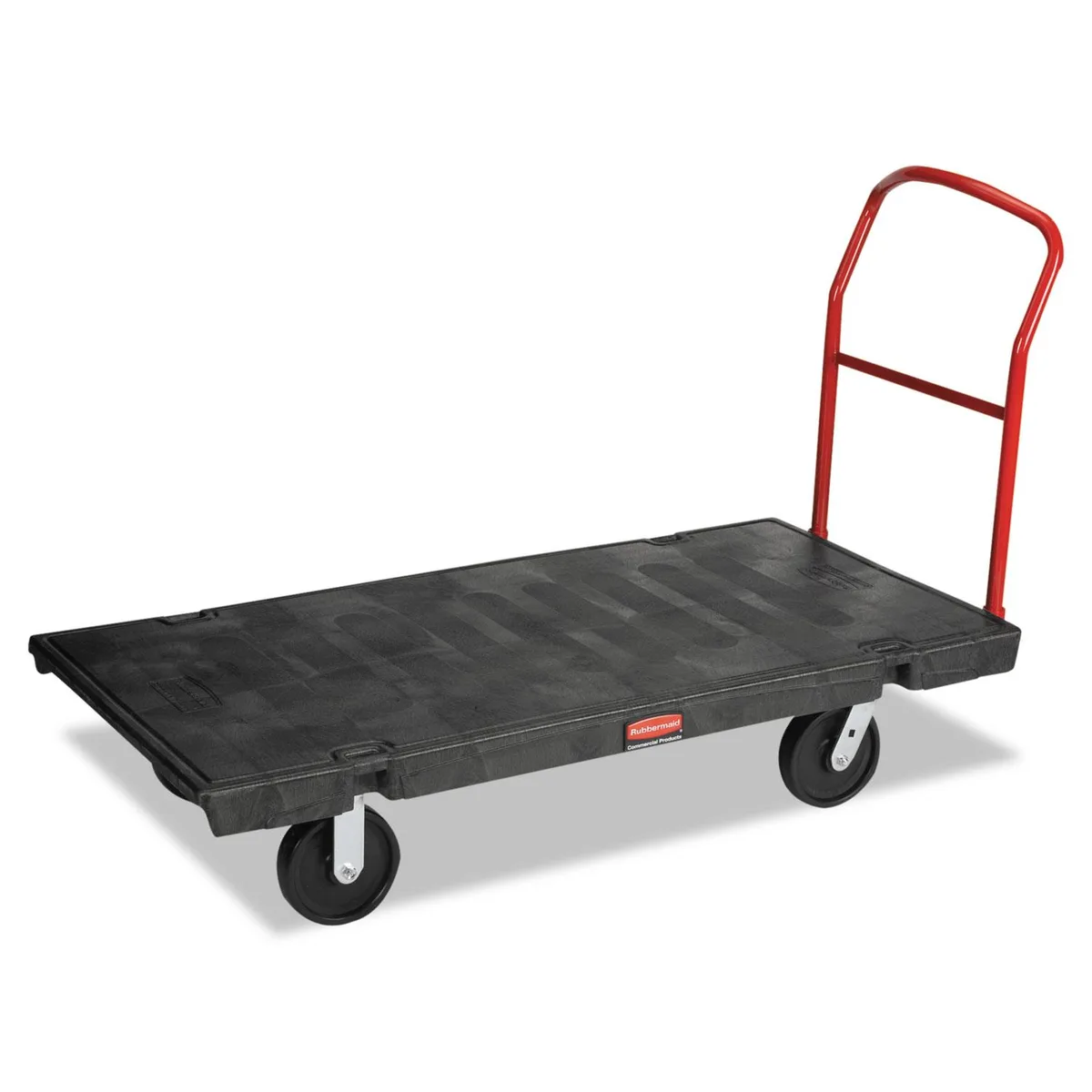 Rubbermaid Commercial Rubbermaid Commercial RCP4471BLA Platform Truck 30 x 60 2000 lb inventory supply — product photo