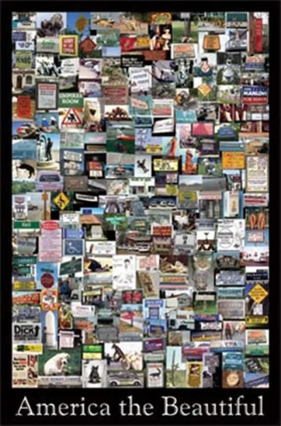 Poster print America The Beautiful 23 by 35 inches on heavy paper