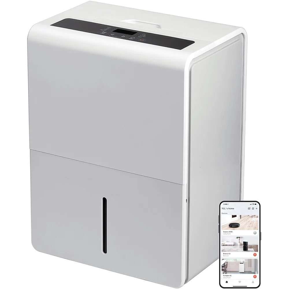 TCL TCL H50D27W 50 Pint Smart Dehumidifier UV-C 4500 sq ft — product photo