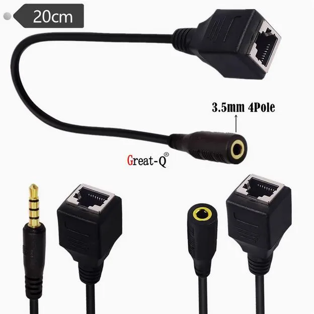 Enfain Enfain DC3.5 Male/Female RJ45 Network Ethernet Cable — product photo