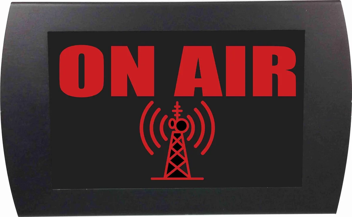 North American Herb &amp; Spice North American Herb &amp; Spice "ON AIR" LED Lighted Sign red — product photo