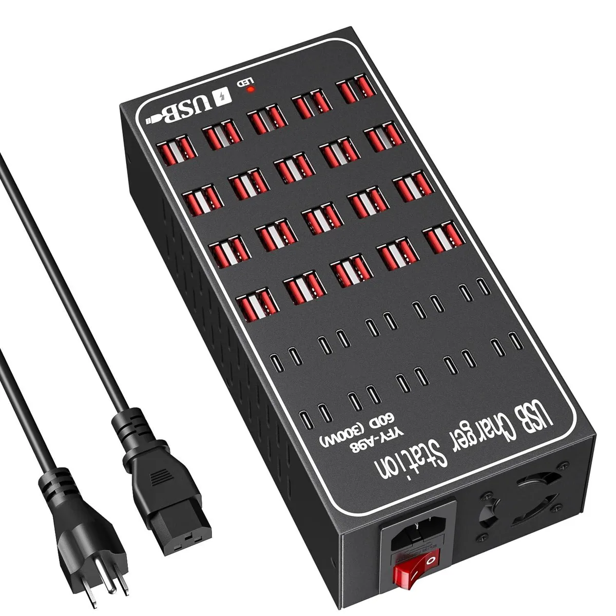 KEHIPI KEHIPI YFY-A98 60-port 300W USB charger — product photo