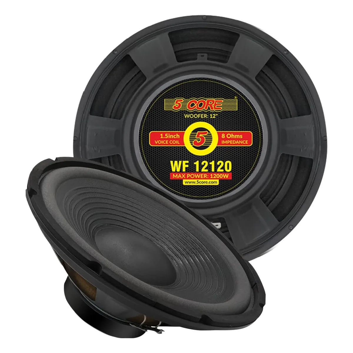 5 Core 5 Core 12 Inch Subwoofer 1200W Peak 8 Ohm home audio speaker — product photo