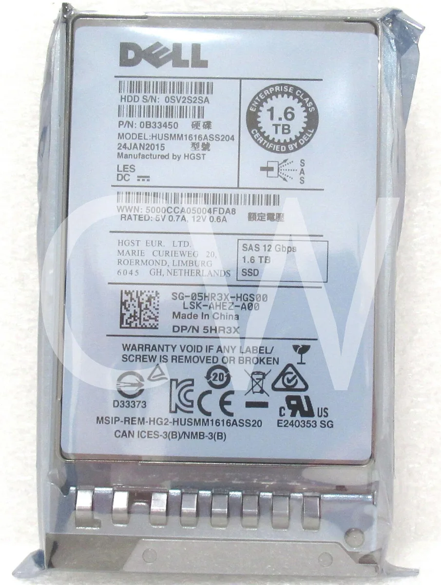 DELL DELL HUSMM1616ASS204 1.6TB 2.5in SAS SSD accessory — product photo