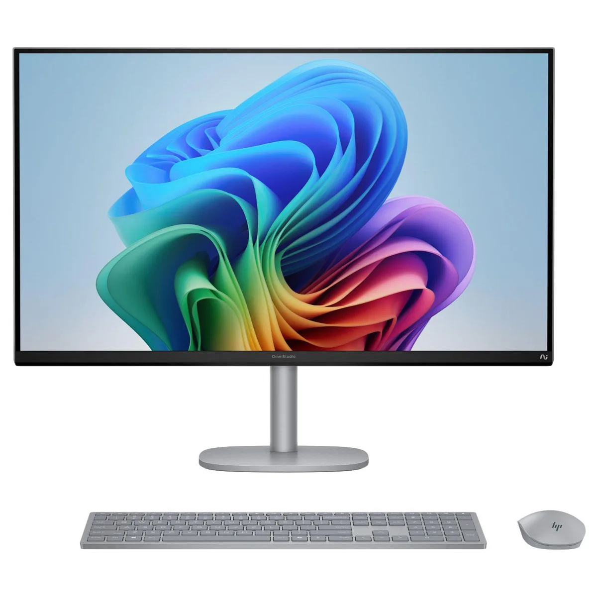 HP HP OmniStudio X 27-CS1000T all-in-one PC, Intel Core Ultra 7 256V, 16 GB, 512 GB, 27" FHD IPS, Meteor Silver — product photo