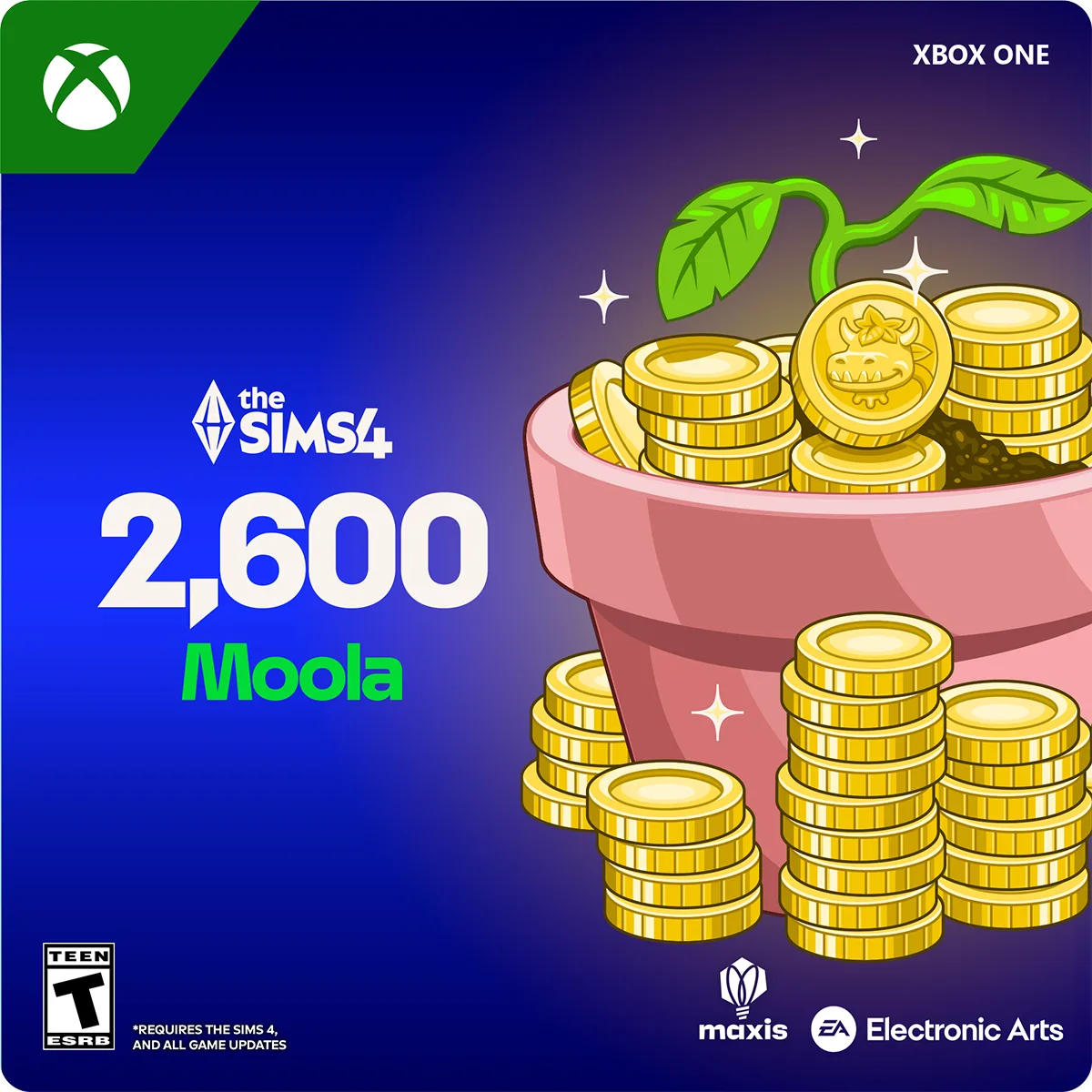 Electronic Arts Electronic Arts 7F6-00941 The Sims 4 2600 VC Xbox One downloadable game — product photo