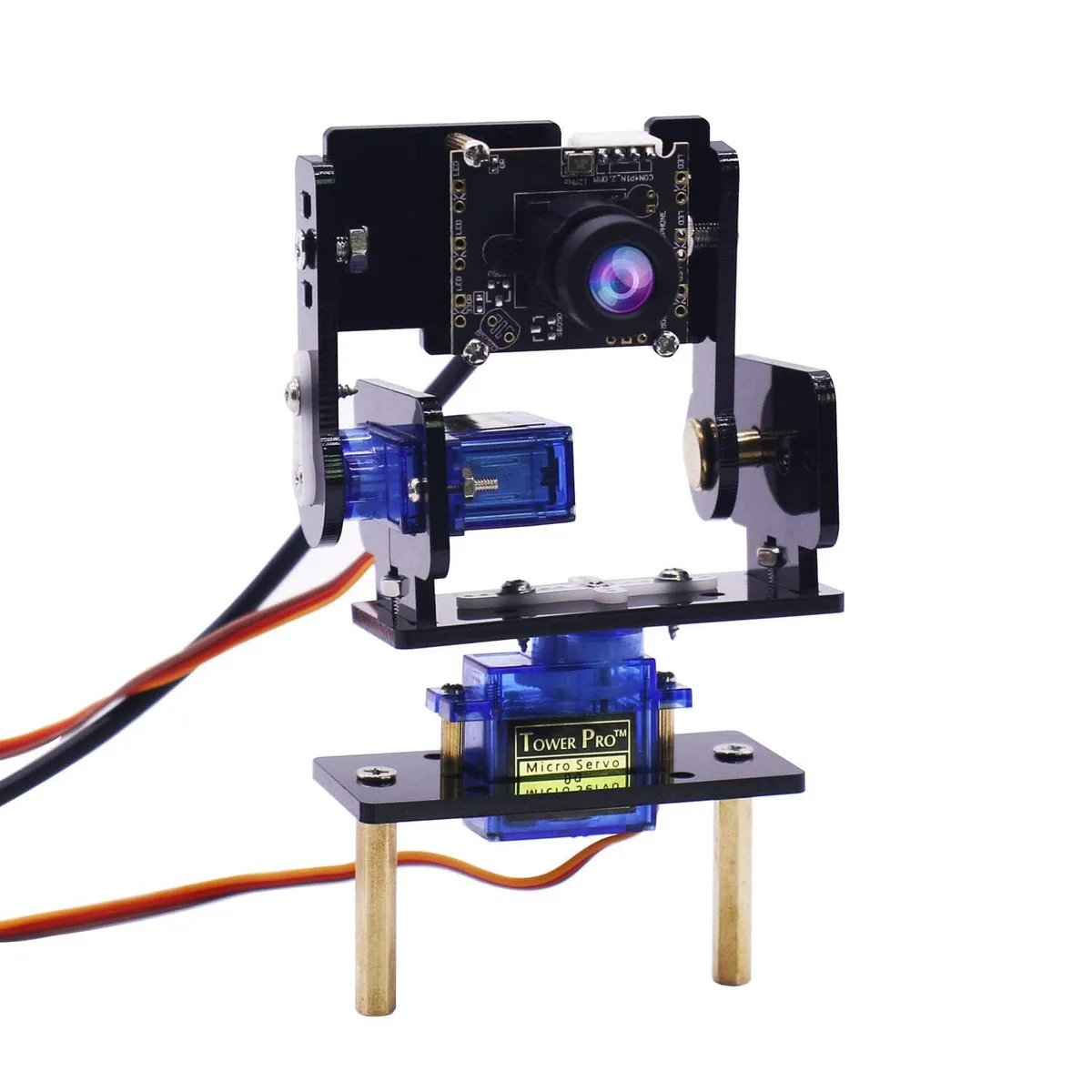 yahboom yahboom 2B. 2DOF pan-tilt kit with 2× SG90 servos 180° 480P USB 2.0 camera accessory — product photo